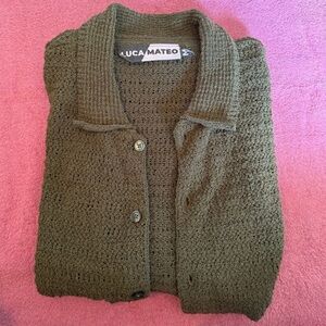 Olive Cardigan for Men